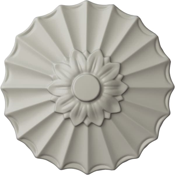 Ekena Millwork Shakuras Ceiling Medallion (Fits Canopies up to 1 3/8"), Hand-Painted Pot of Cream, 9"OD x 1 3/8"P CM09SHPCF - main